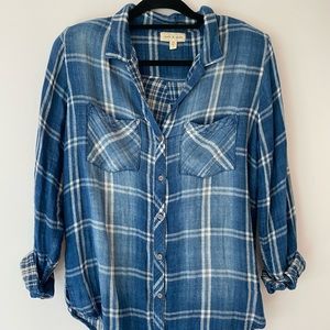 Anthropologie Cloth & Stone Plaid Shirt